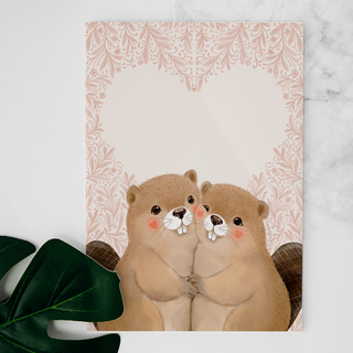 Carte Couple de castors