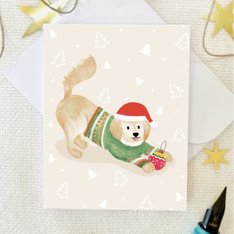 Carte mini : Golden retriever