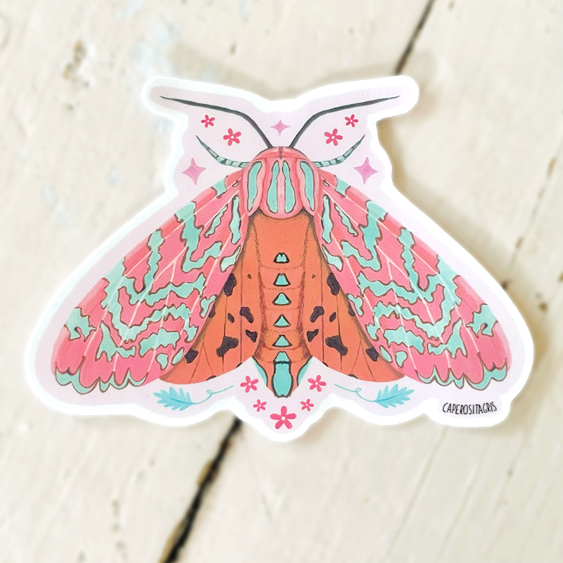 Sticker Tiger Moth Main Image