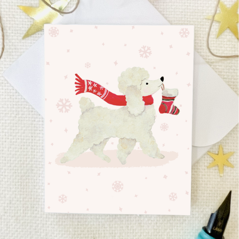 Carte mini : Caniche