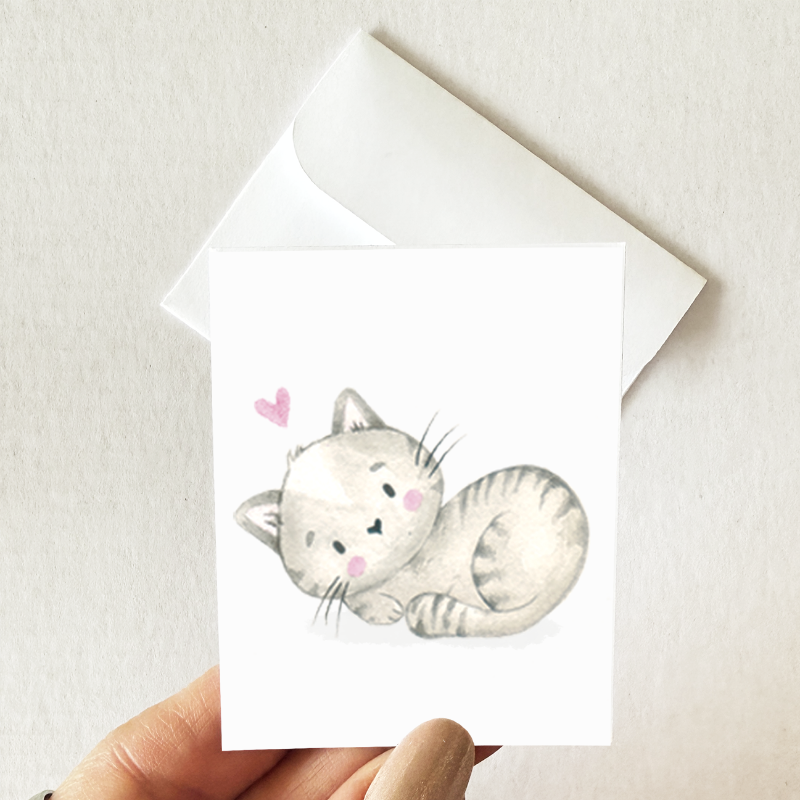 Carte mini Chaton