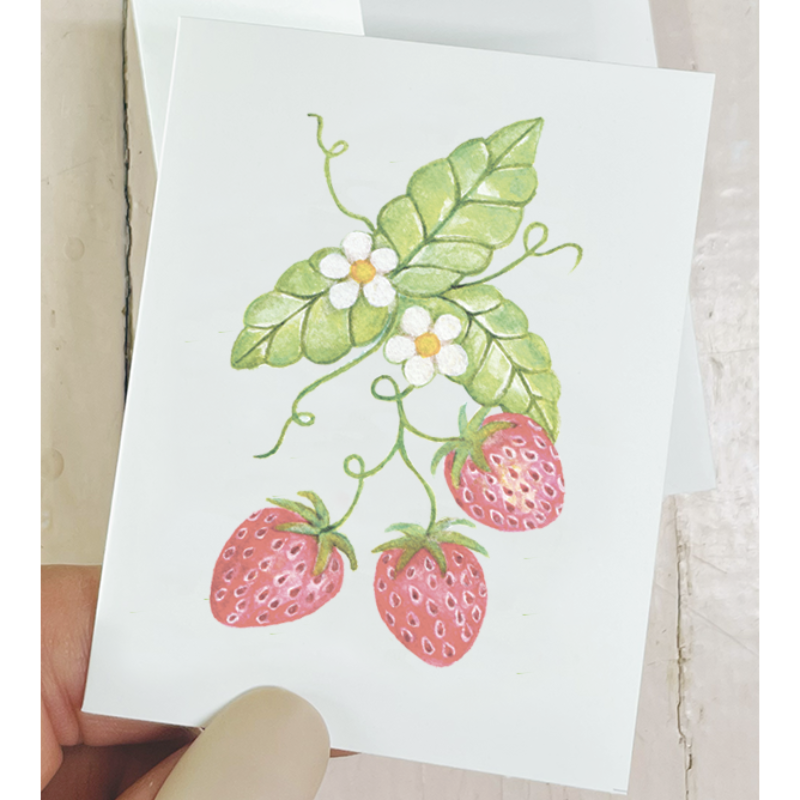 Carte mini fraises