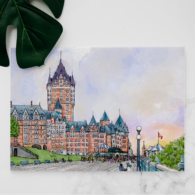 Carte Le Château depuis la Terrasse Dufferin