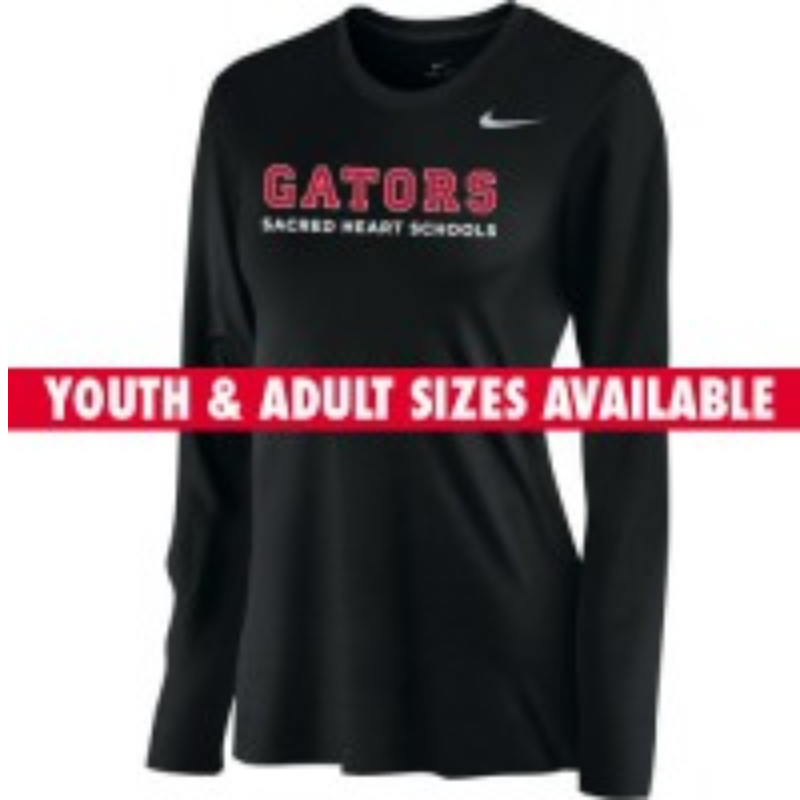 Women's Long Sleeve GATORS T-Shirt - Black Main Image