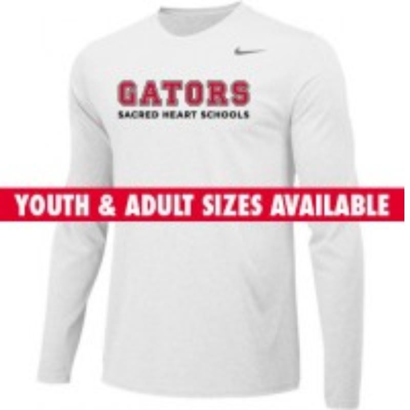 Men's Long Sleeve GATORS Tee - White Main Image