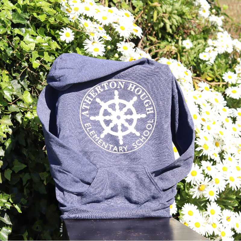 Navy Hooded Sweatshirt Main Image