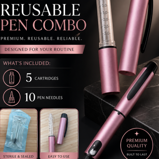 REUSABLE PEN COMBO (includes 5 cartridges and 10 pen needles) 