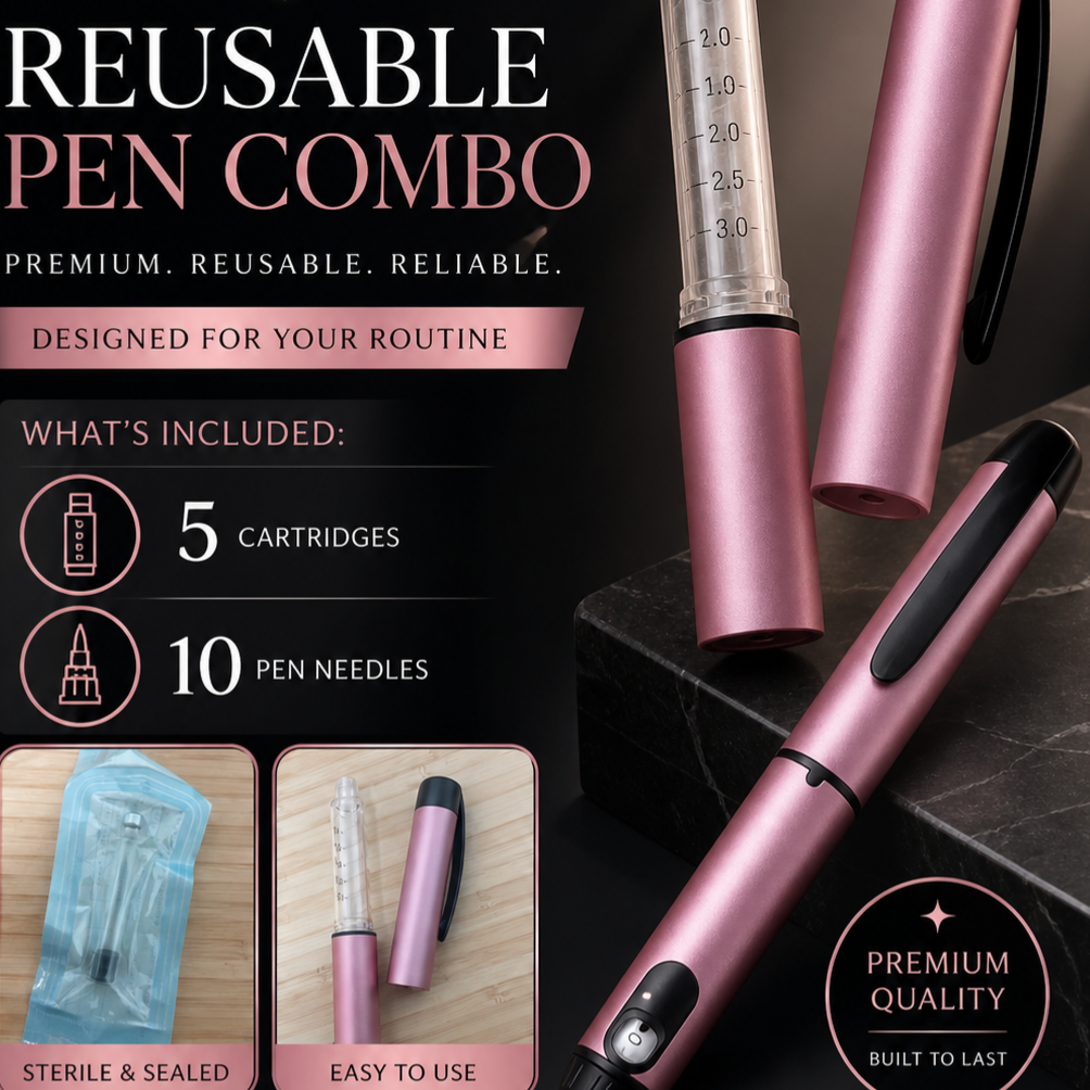 REUSABLE PEN COMBO (includes 5 cartridges and 10 pen needles) 