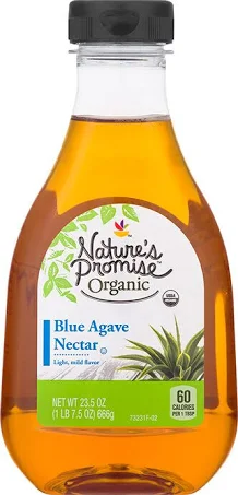 Natures promise blue agave nectar