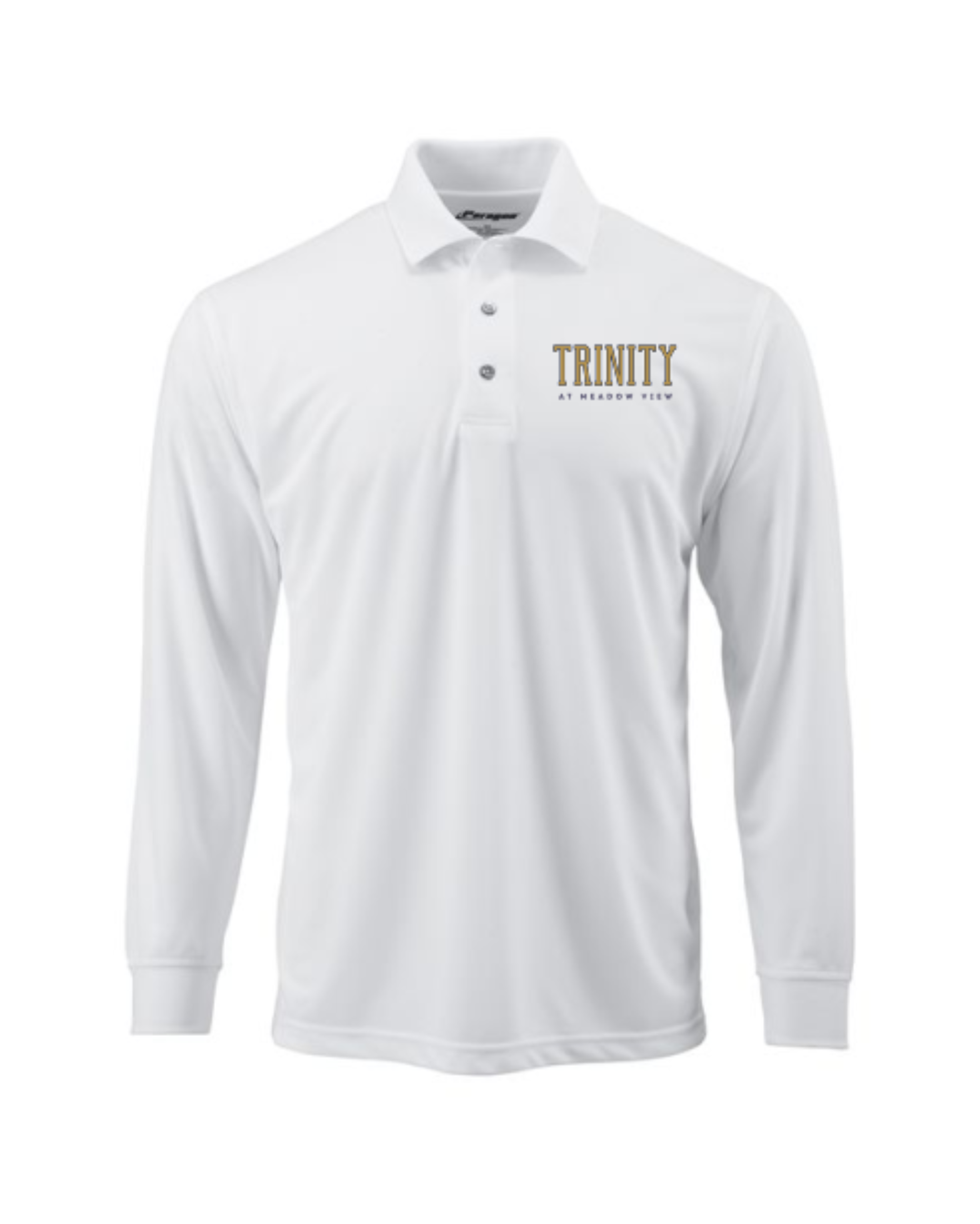 White Long-Sleeve Polo Main Image