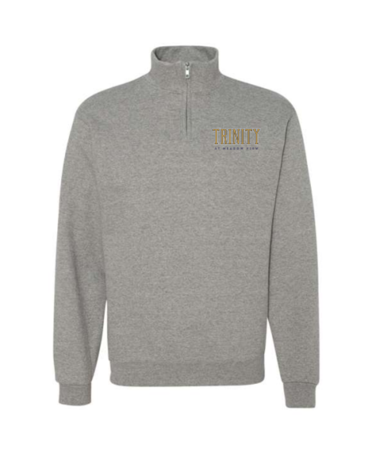 Grey Quarter-Zip Sweatshirt Main Image