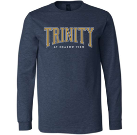 Navy Blue Long Sleeve T-Shirt Main Image