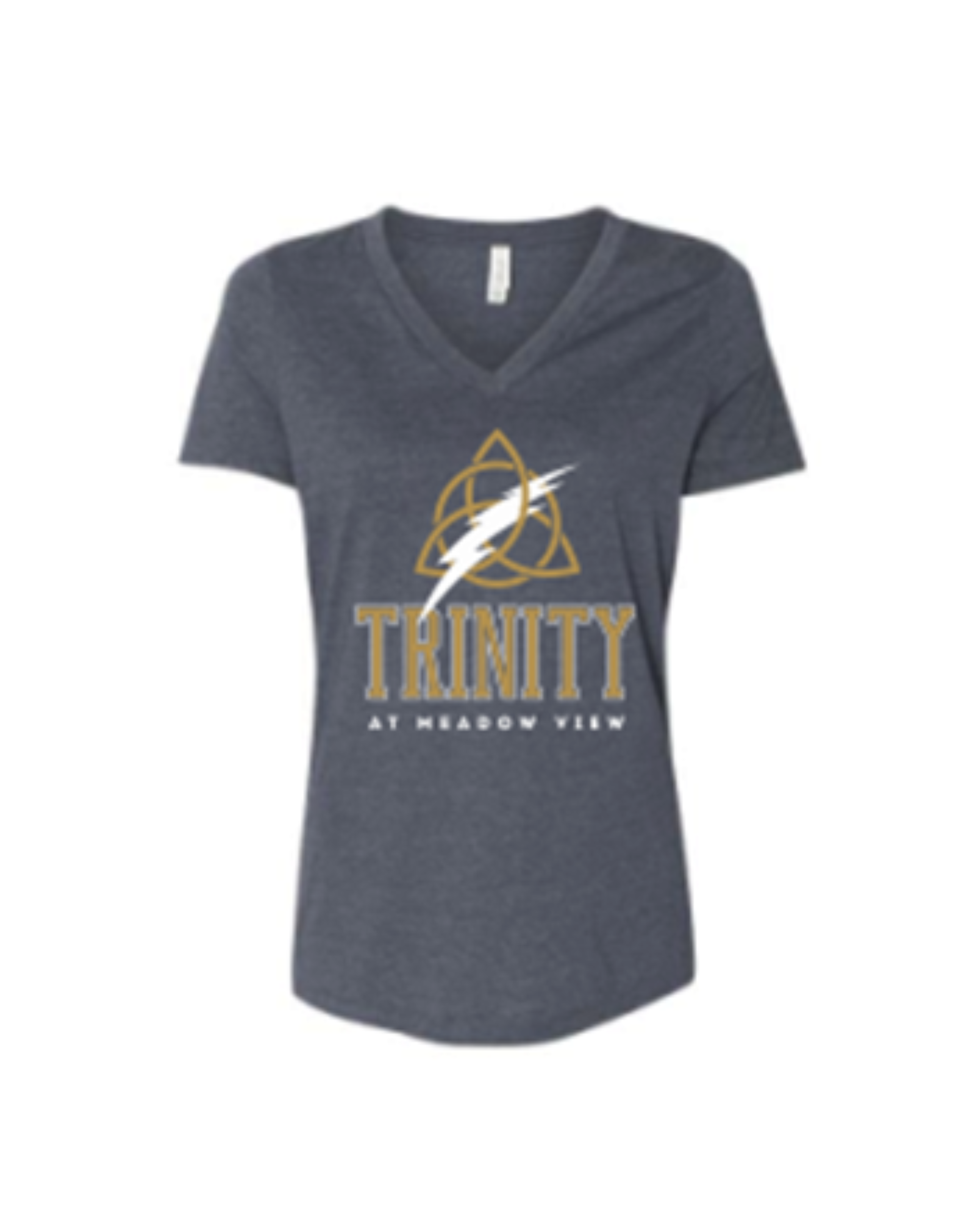 Navy Women's V-Neck T-Shirt Main Image