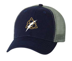 Navy and Grey Mesh-Back Trucker Cap Main Image