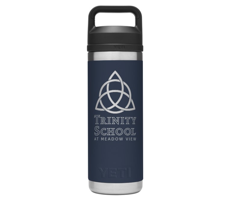 Navy Insulated Metal Yeti Water Bottle - 18 oz