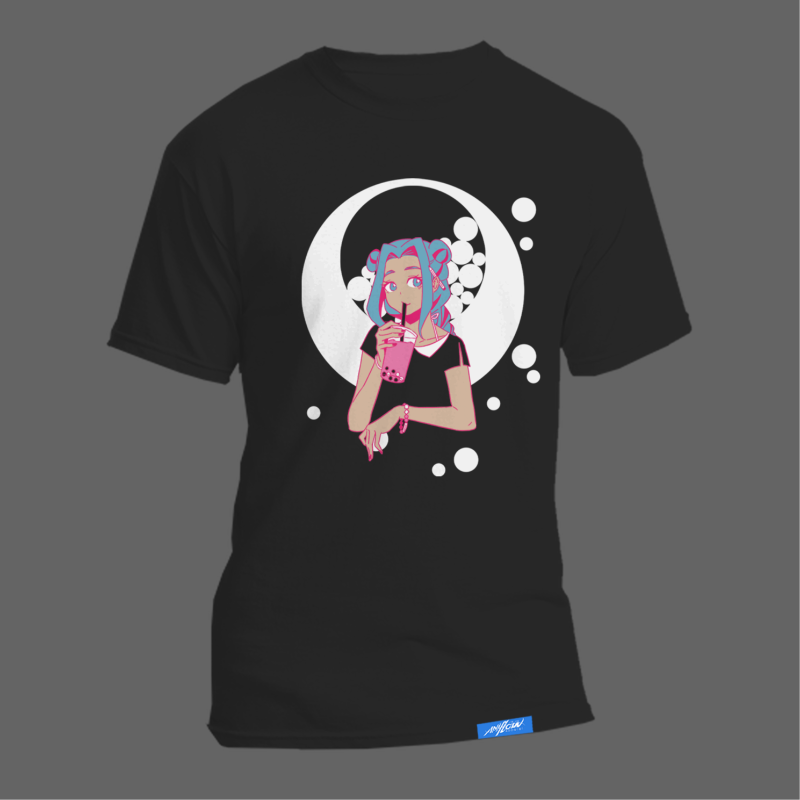 Bubble Long Sleeve Tee (Black) Main Image