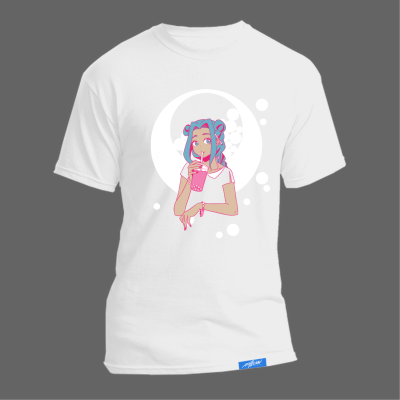 Bubble Long Sleeve Tee (White) Main Image