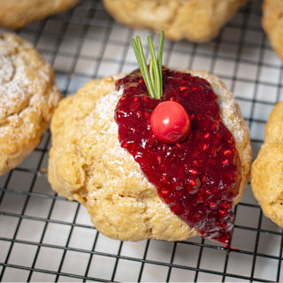 Raspberry Jam Scone