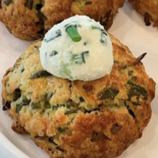 Green Onion Cream Cheese Scone