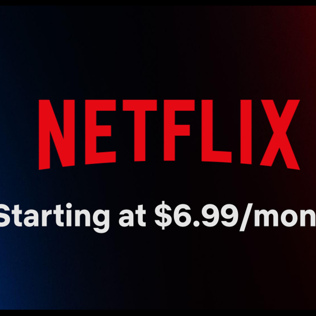 NETFLIX MONTHLY subscription
