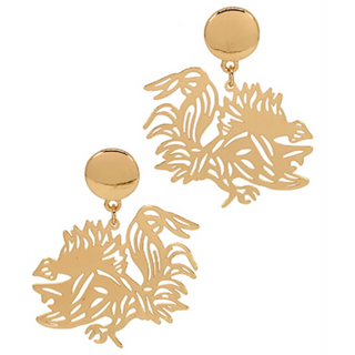 USC17-Filigree Gamecock Earrings (4 color options) - Thumbnail 3