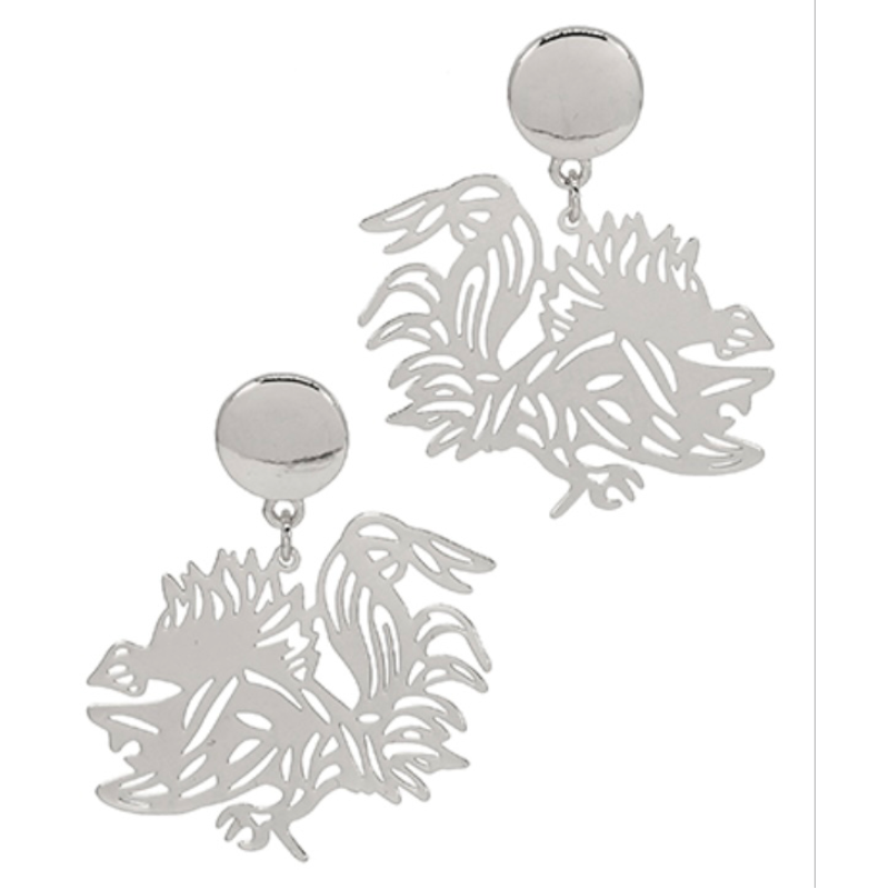 USC17-Filigree Gamecock Earrings (4 color options) - Thumbnail (Preview) 4