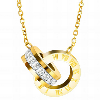 INS7- 18K GOLD PLATED STAINLESS STEEL NECKLACE, INTENSITY