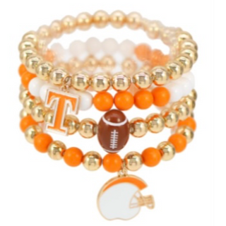 T2- orange/ white/ gold Tn stretched stack-