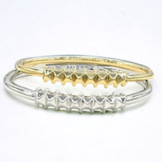 Y60- 18K Gold/Silver Plated Inspired Stud Bracelet