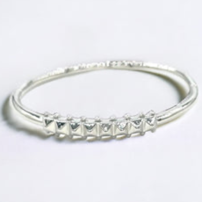 Y60- 18K Gold/Silver Plated Inspired Stud Bracelet - Thumbnail (Preview) 2