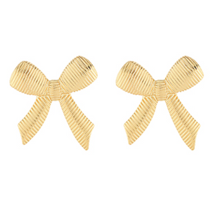 M84- Textured Ribbon Earrings