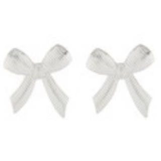 M84- Textured Ribbon Earrings - Thumbnail 2