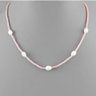 USC66- Freshwater Pearl & Bead Necklace - Thumbnail 3