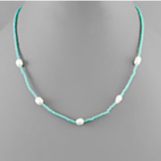 USC66- Freshwater Pearl & Bead Necklace - Thumbnail 4