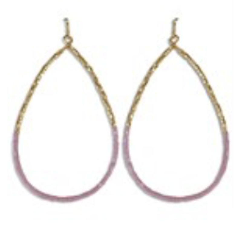 USC74- Metal & Bead Teardrop Earrings - Thumbnail (Preview) 8