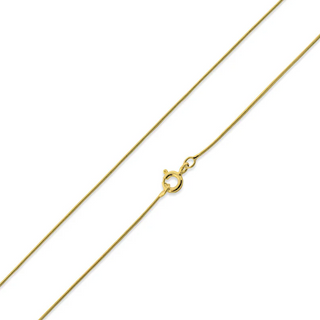 CL48- 14K Gold Plated Sterling Silver Snake Chain 0.9MM - Thumbnail 3