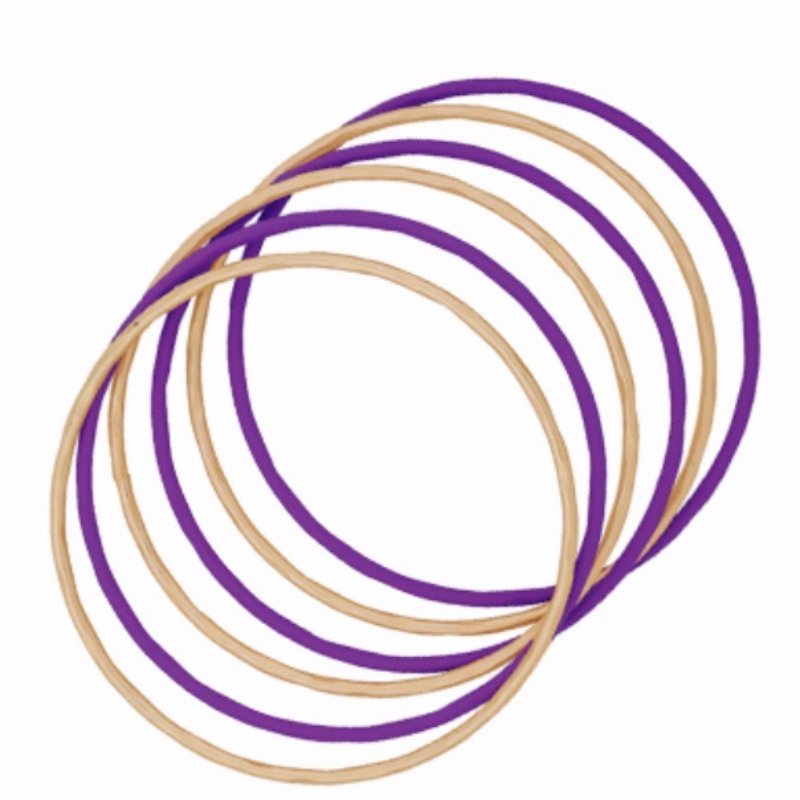 C118 - Purple Colored Bangle Set  Main Image