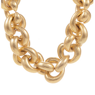 M45-Linked Chunky Mixed Chain Necklace - Thumbnail 2