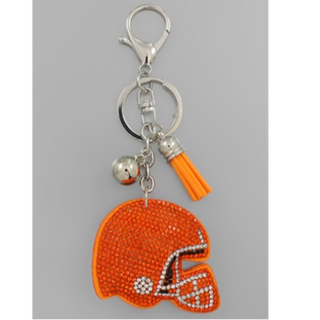 T13-orange helmet key chain