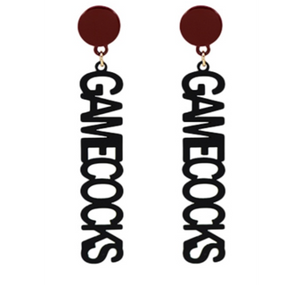 USC5 & USC6- Filigree gamecock earrings (2 color options) - Thumbnail 2