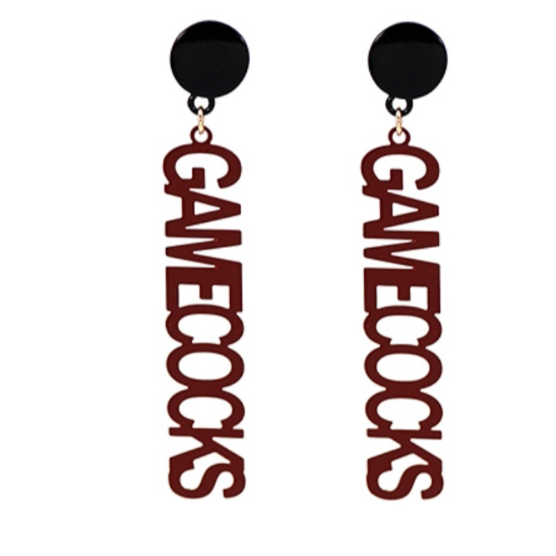 USC5 & USC6- Filigree gamecock earrings (2 color options) Main Image