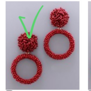 M97-Seed Bead Ring & Circle Earrings - Thumbnail 5