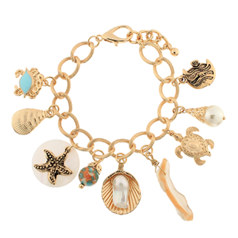 BR24-SeaLife Charm Bracelet Main Image