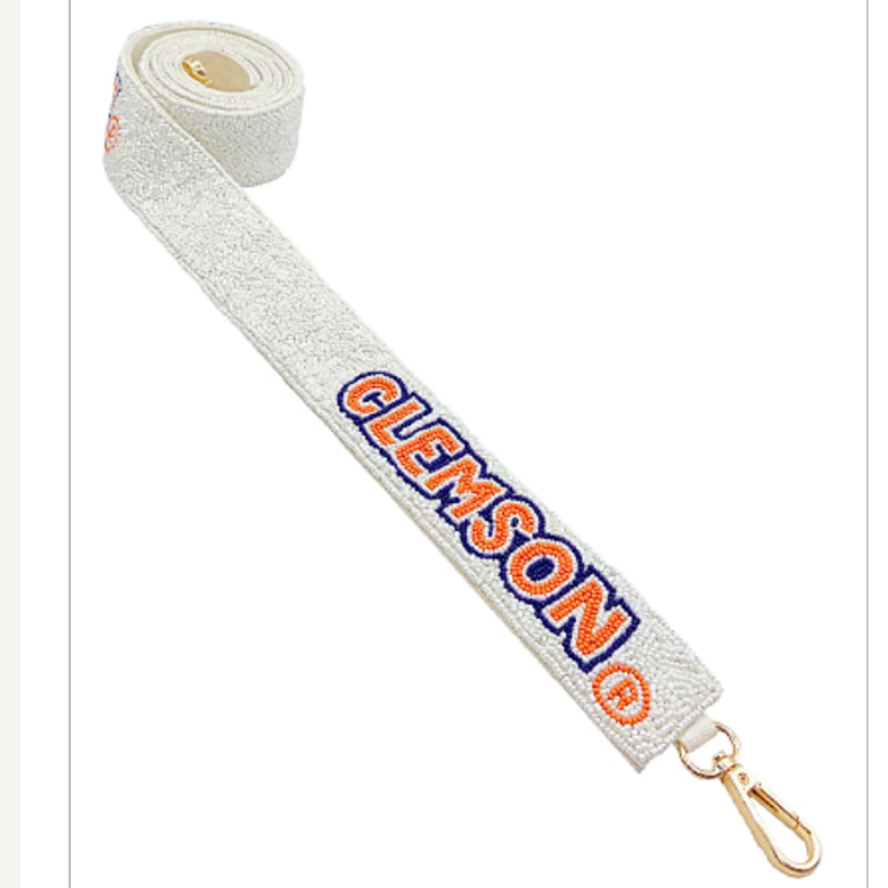 C112- CLEMSON Licensed Beaded Strap  Main Image