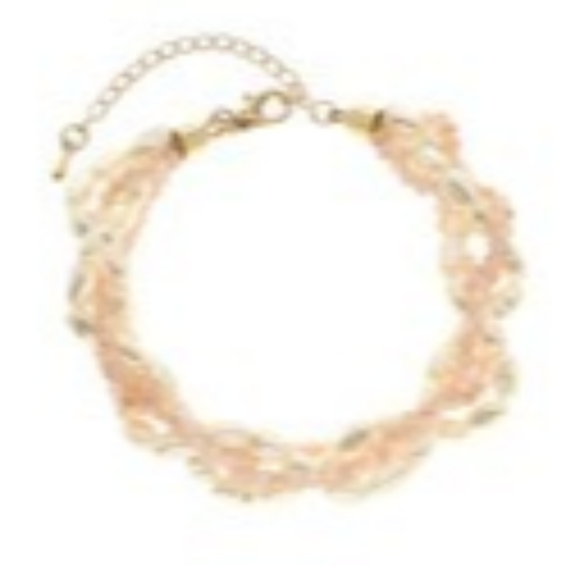 P8- Twisted Pearl & Glass Bead Bracelet - Thumbnail (Preview) 2