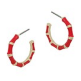 CL71- 20mm Epoxy Bamboo Hoops (multiple colors available) - Thumbnail 6