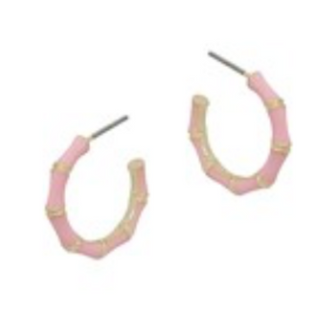 CL71- 20mm Epoxy Bamboo Hoops (multiple colors available) - Thumbnail 4