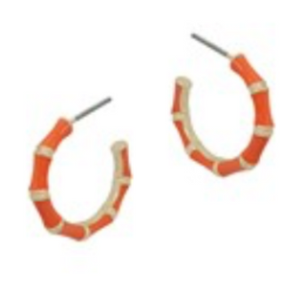 CL71- 20mm Epoxy Bamboo Hoops (multiple colors available) - Thumbnail 2