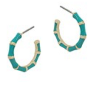 CL71- 20mm Epoxy Bamboo Hoops (multiple colors available) - Thumbnail 7