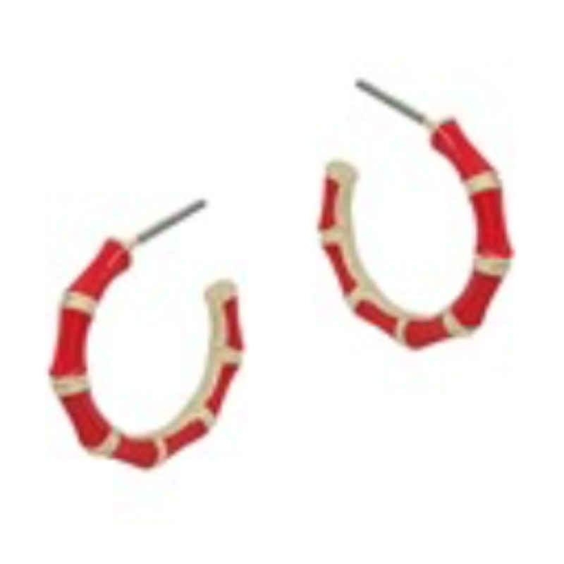 CL71- 20mm Epoxy Bamboo Hoops (multiple colors available) - Thumbnail (Preview) 6